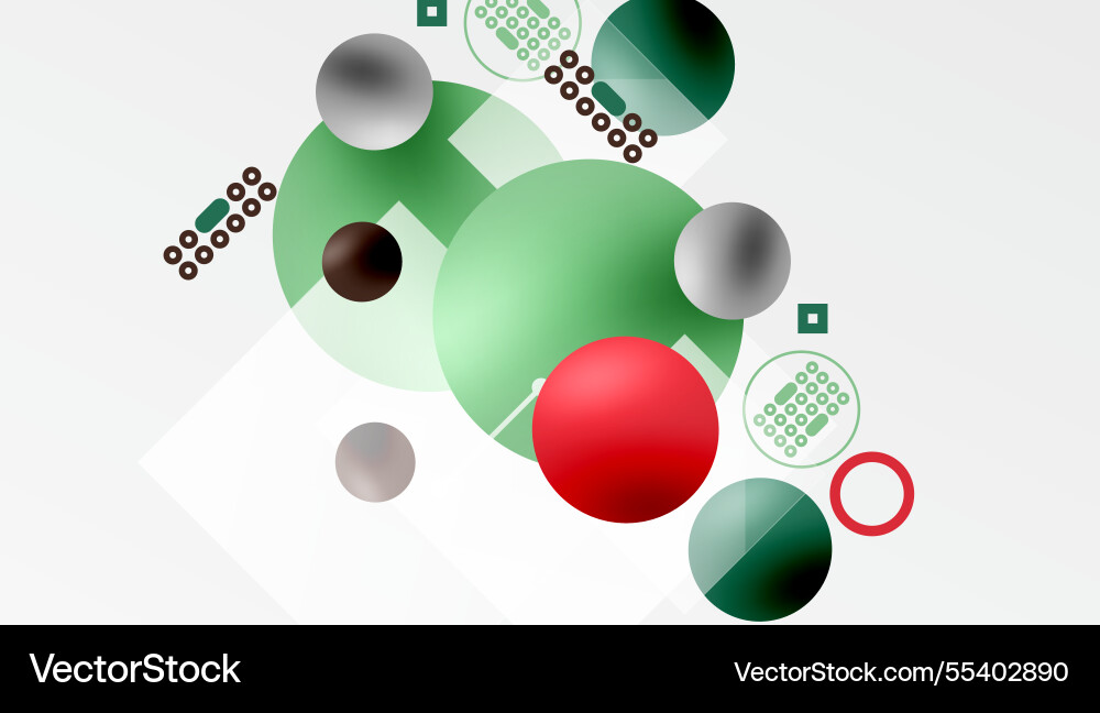 Minimalistic abstract design layered geometric vector image