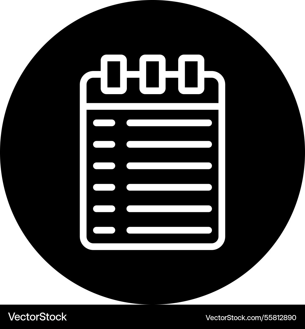 Notebook icon design Vector Image