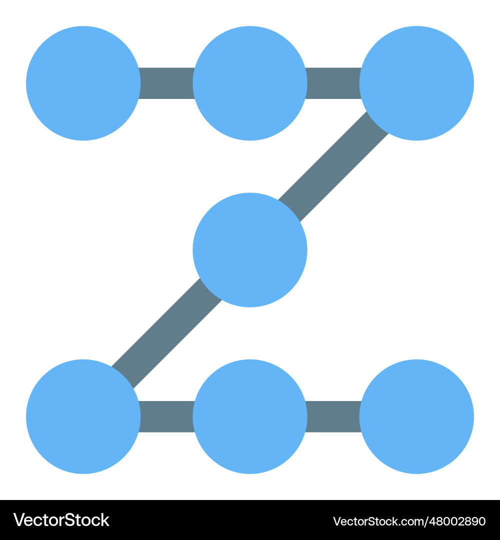 Pattern passcode used for security purpose vector image