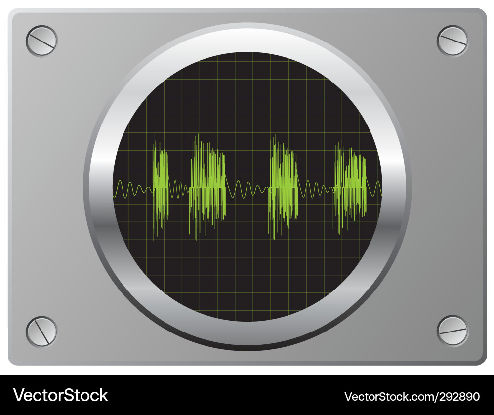 Pulsing schedule on the monitor vector image