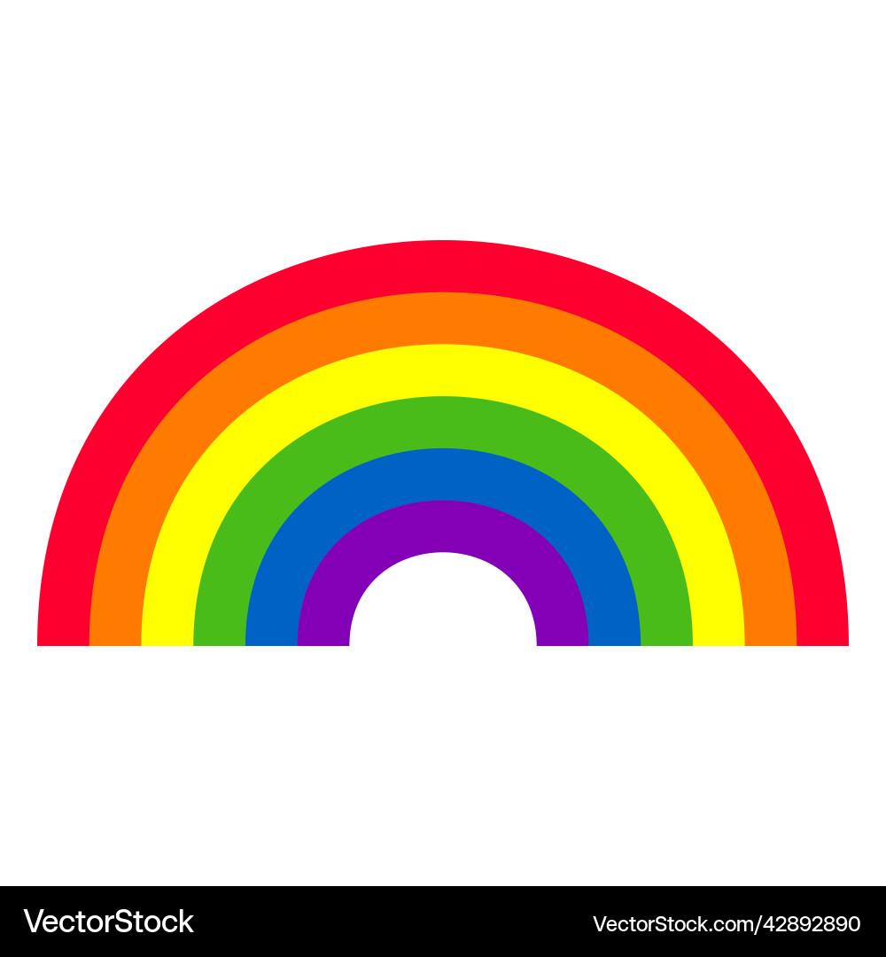 Rainbow curve element high quality Rainbow curve element high quality Vector Image