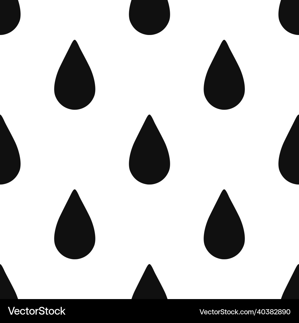 Raindrop Pattern - Abstract Drops Vector Image
