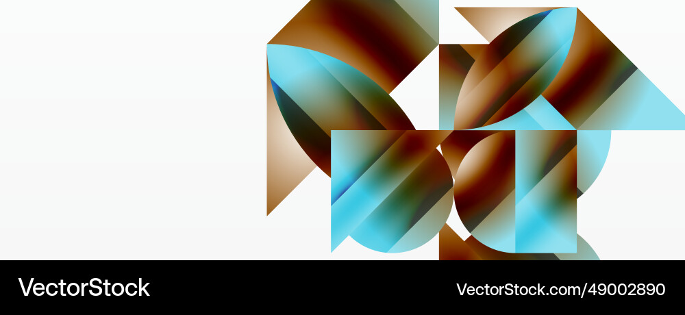 Serene gradient template circles and triangles Serene gradient template circles and triangles Vector Image