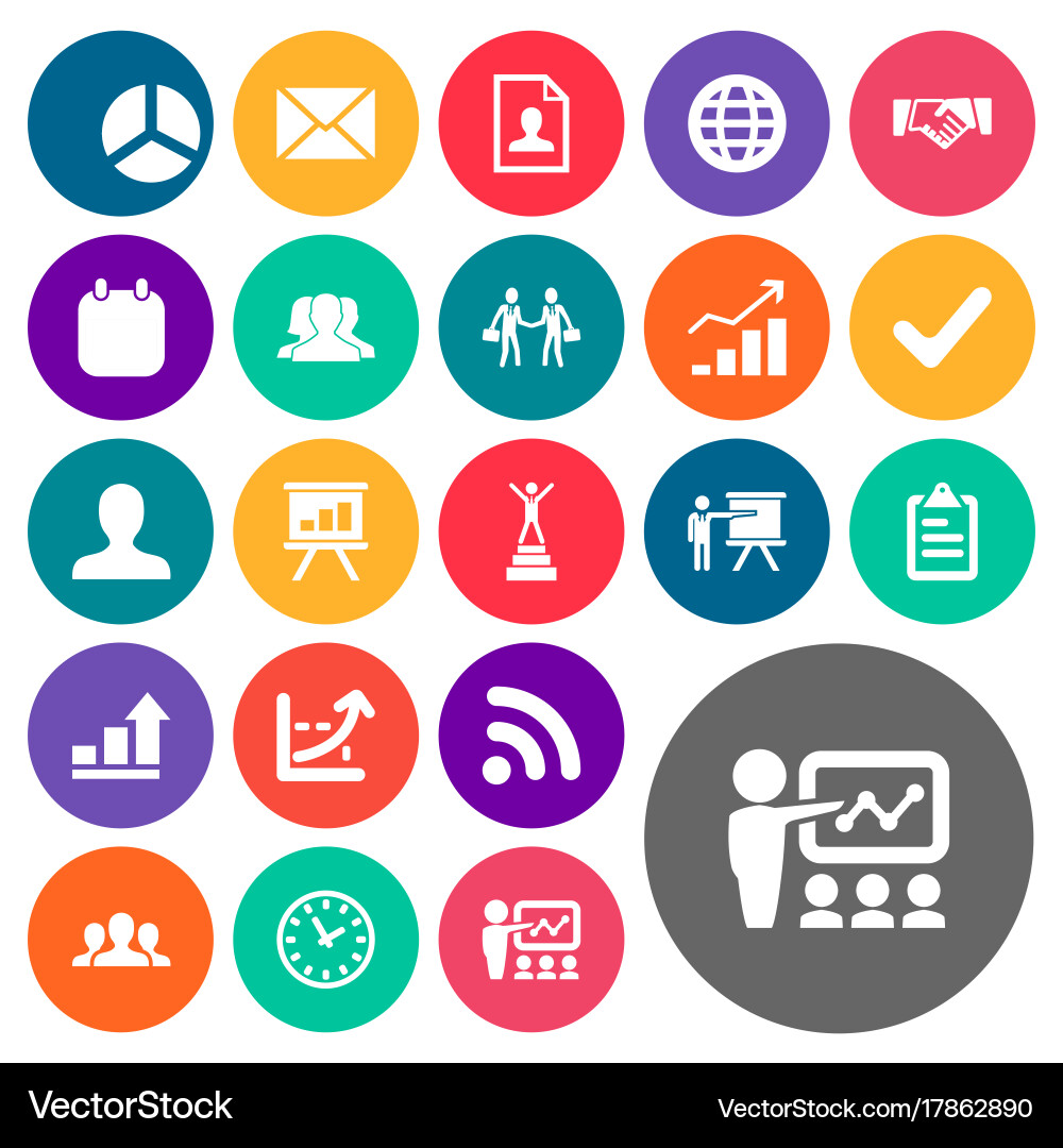 Set of simple solution icons vector image