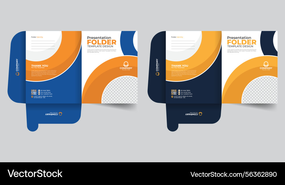 Unique layout office document file folder Vector Image