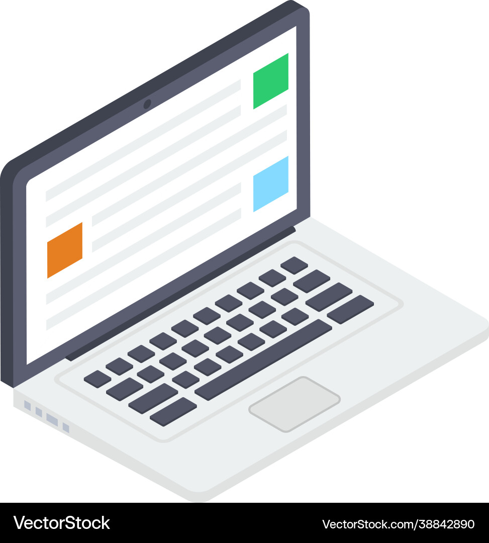 Web layout vector image