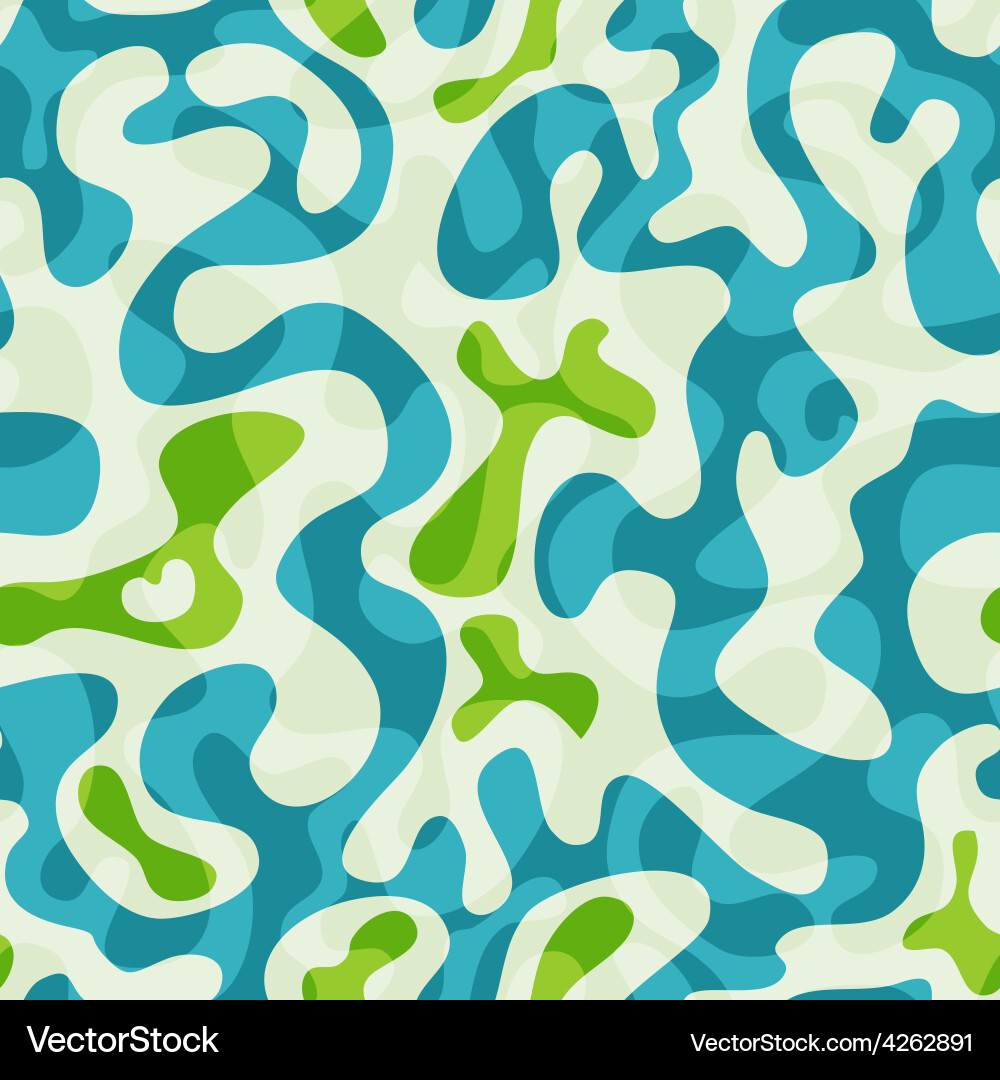 Abstract Green Blob Pattern vector image