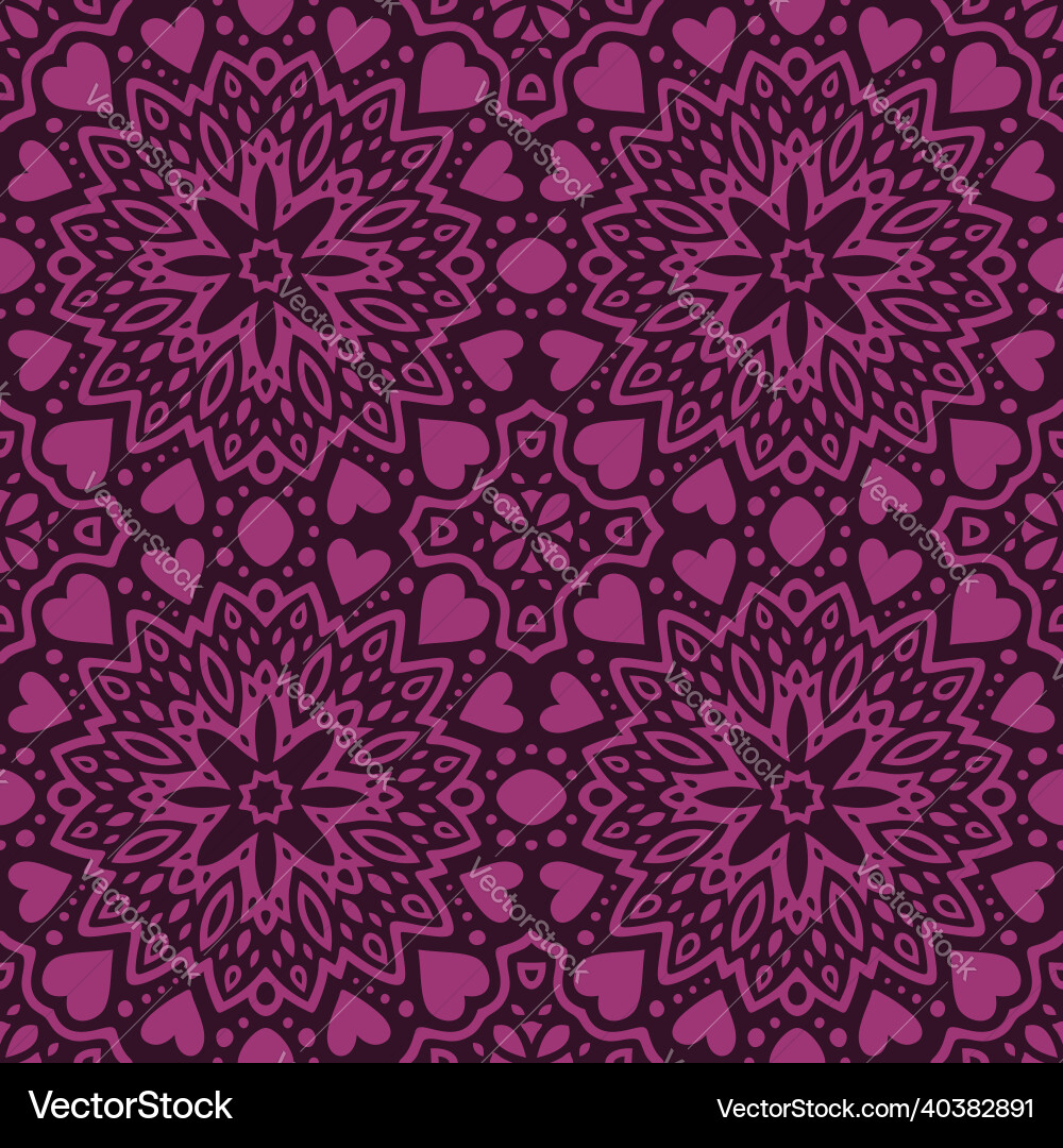 Art with square valentines day tile pattern Art with square valentines day tile pattern vector image