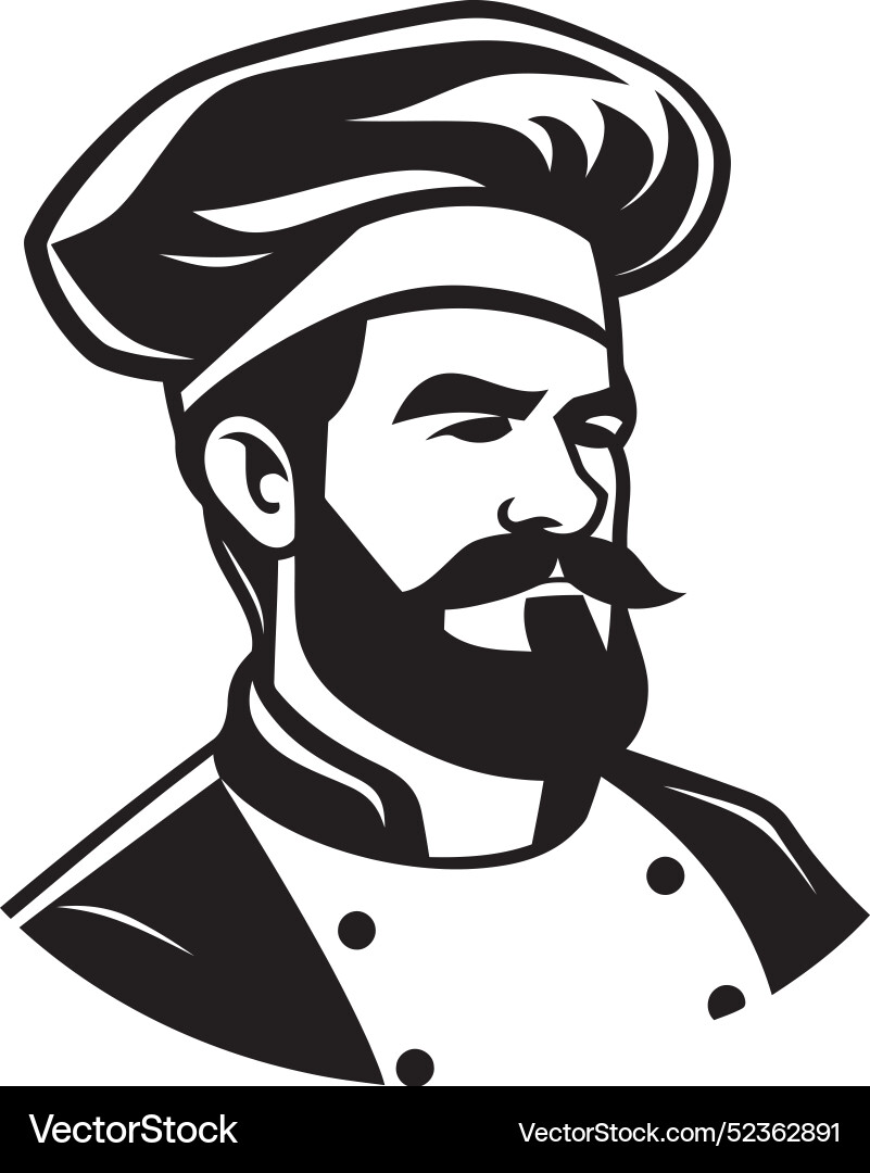 Chef hat design collection in dynamic pose Vector Image