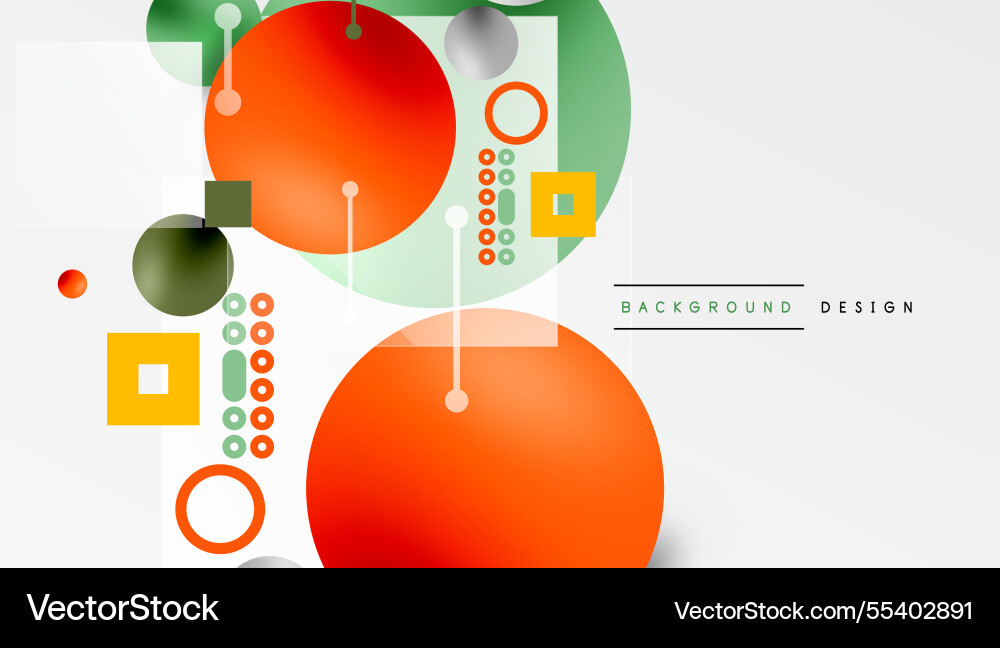 Circles and elements geometric abstract background Circles and elements geometric abstract background vector image
