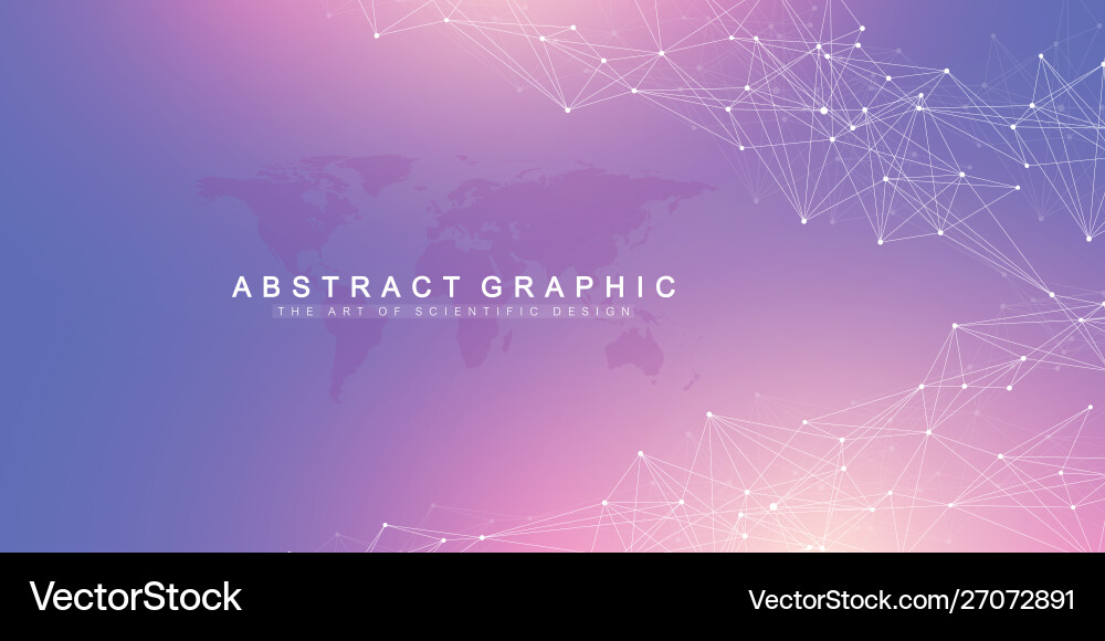 Data Flow Network Abstract vector image