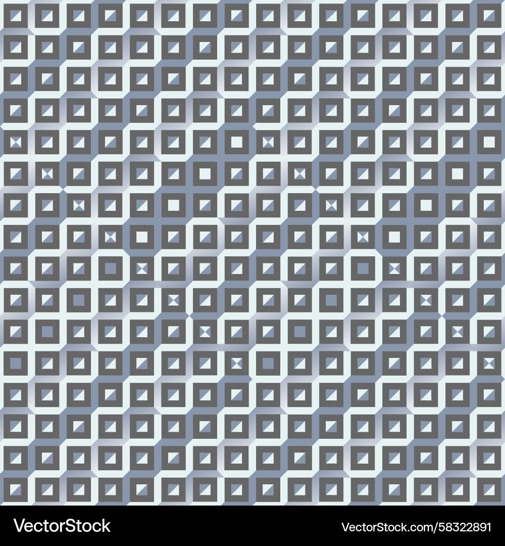 Geometric Gray Cube Pattern Vector Image