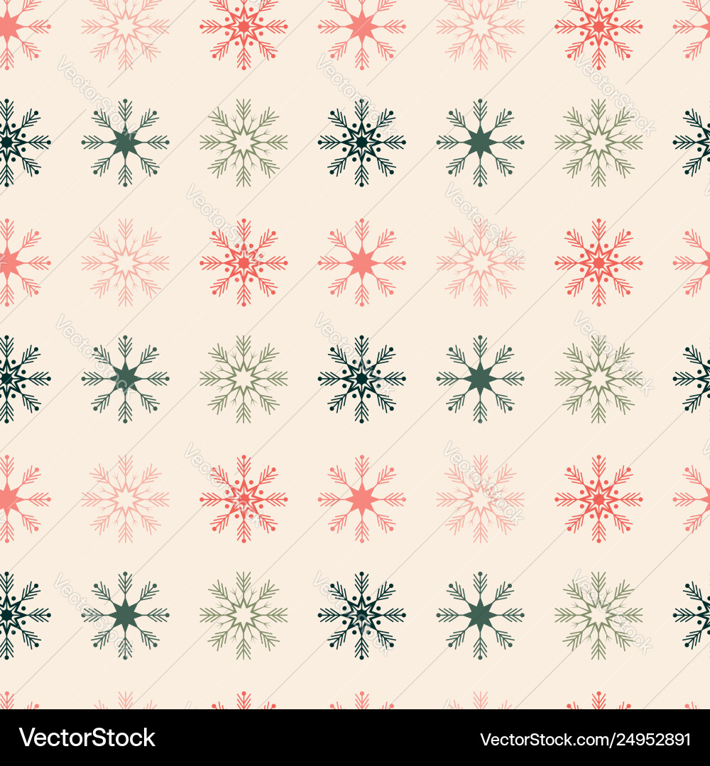 Geometrical Snowflake Pattern vector image