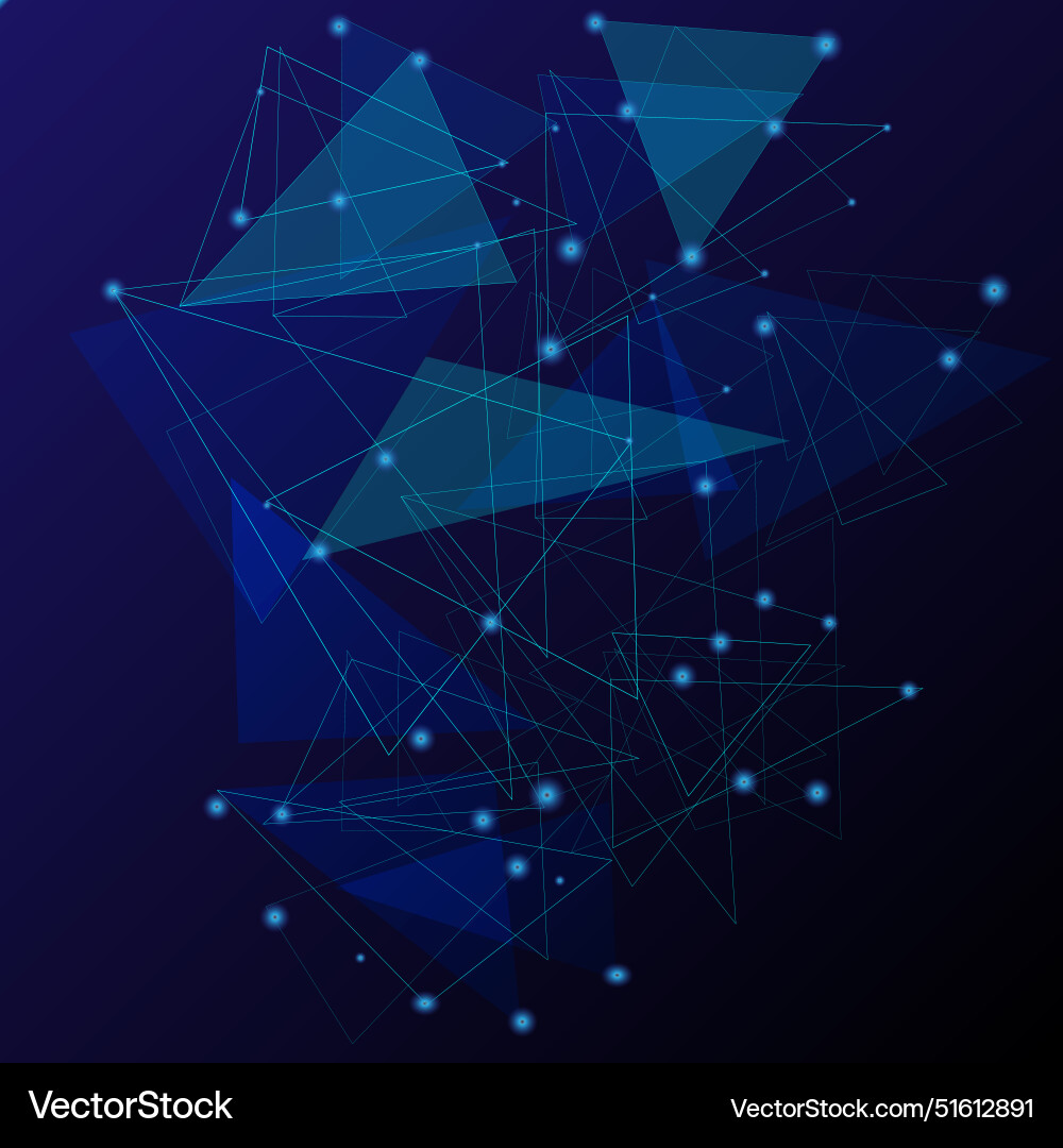 Global network connections with points and lines Vector Image