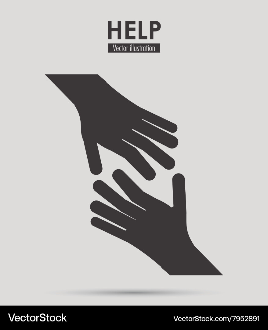 Help icon design vector image