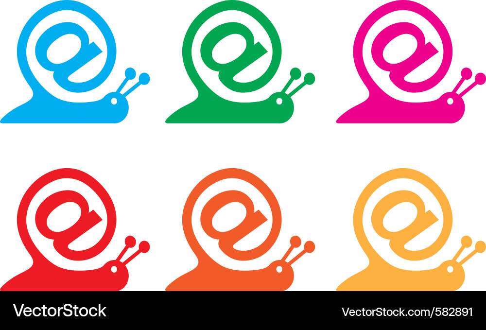 Snail internet icon Royalty Free Vector Image - VectorStock
