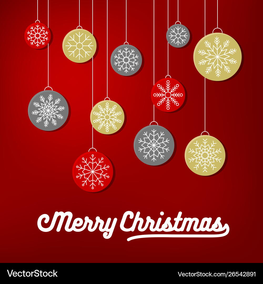 Snowflakes arrange as shape flat design for use Vector Image