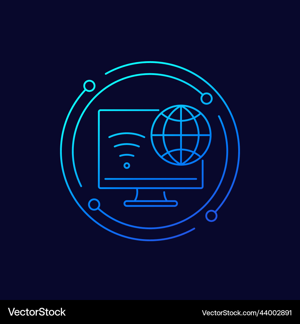 Wireless Network Connection Icon Vector Image