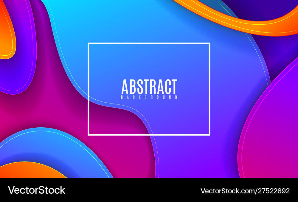 Abstract Colorful Wavy Gradient Background vector image
