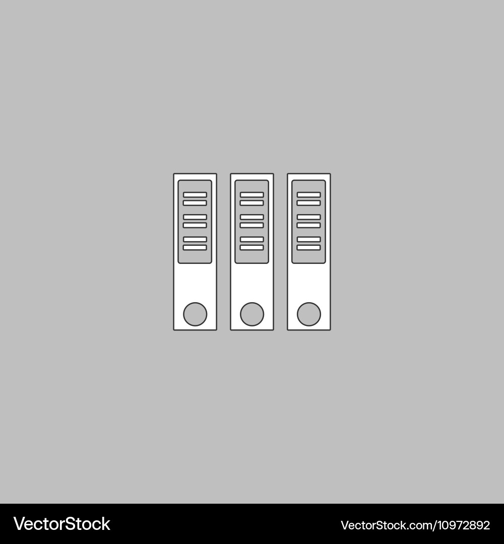 Binders computer symbol Vector Image