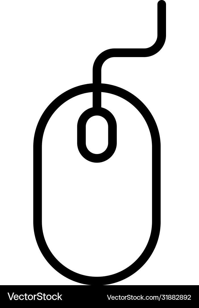 Cursor line icon Cursor line icon Vector Image