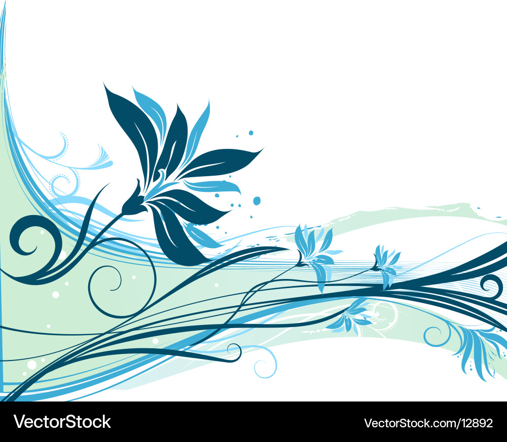 Floral Botanical Background Royalty Free Vector Image