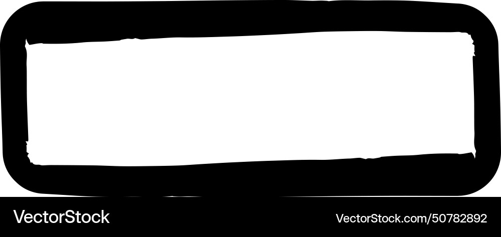 Frame curved rectangle elongated texture element Vector Image