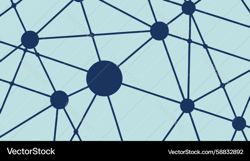 Interconnected Data Sphere Vector Image