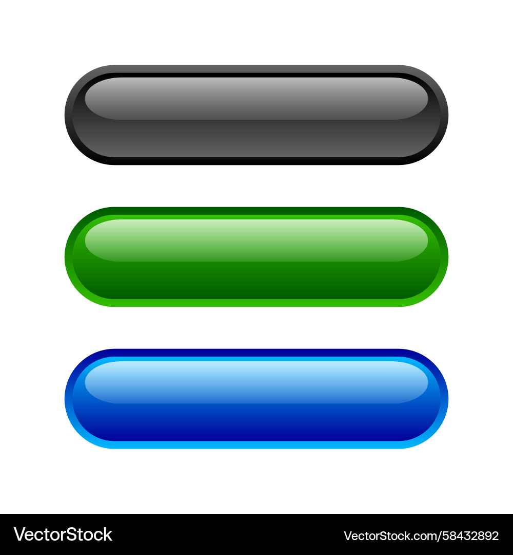Modern Button Website Template Vector Image