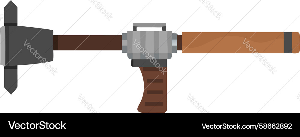 Precision measuring tool micrometer with handle Vector Image