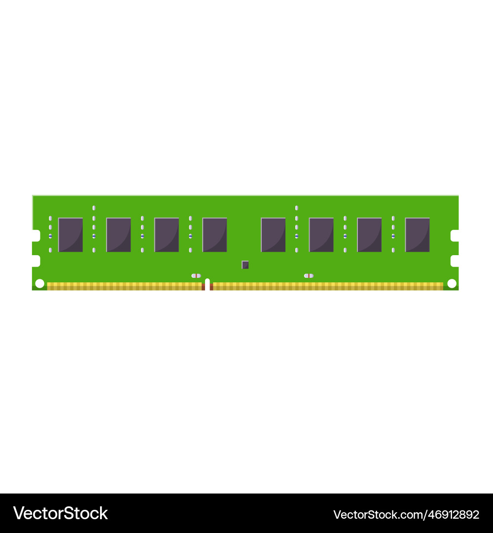 Ram memory clean icon design element on isolated Ram memory clean icon design element on isolated vector image