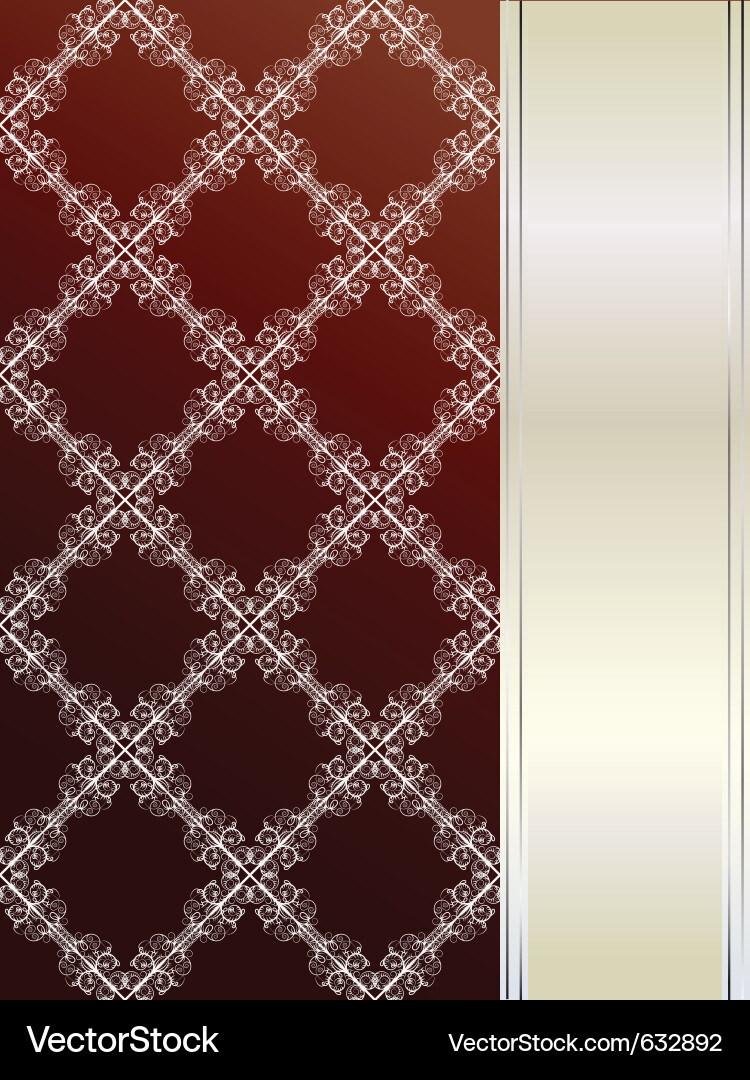 Seamless pattern with snowflakes on the left and Vector Image