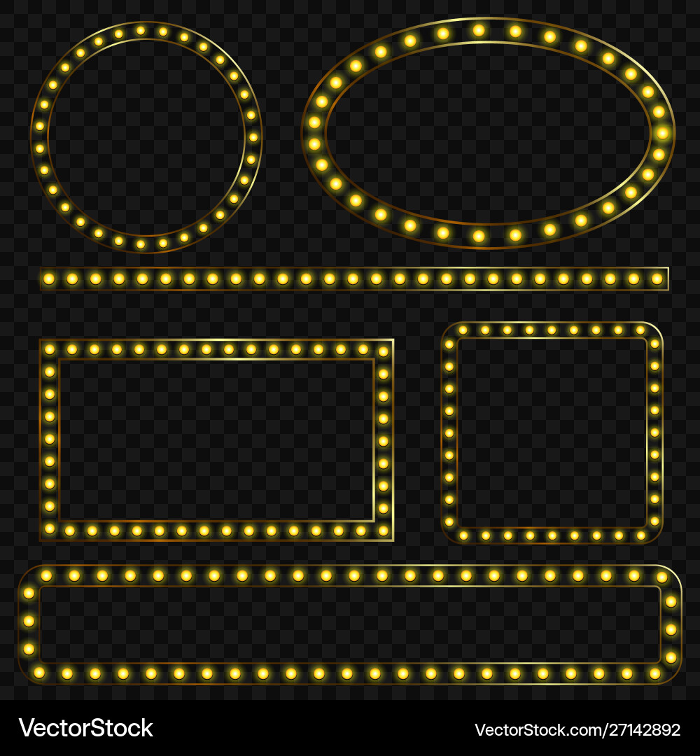 Set retro frames template Royalty Free Vector Image