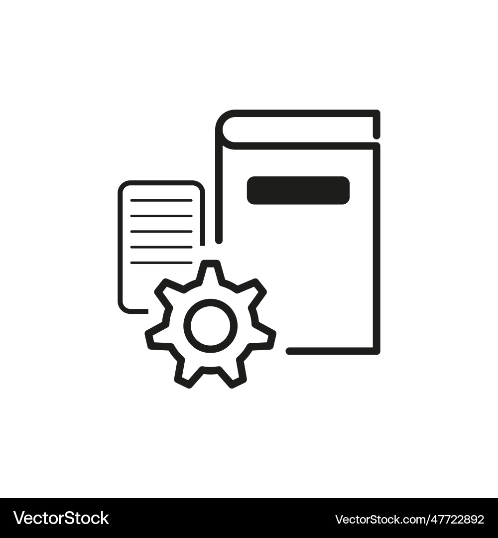 Technical documentation icon vector image