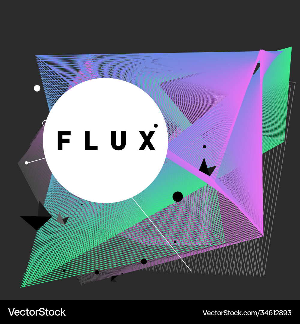 3d colorful wave background dynamic flux effect 3d colorful wave background dynamic flux effect Vector Image