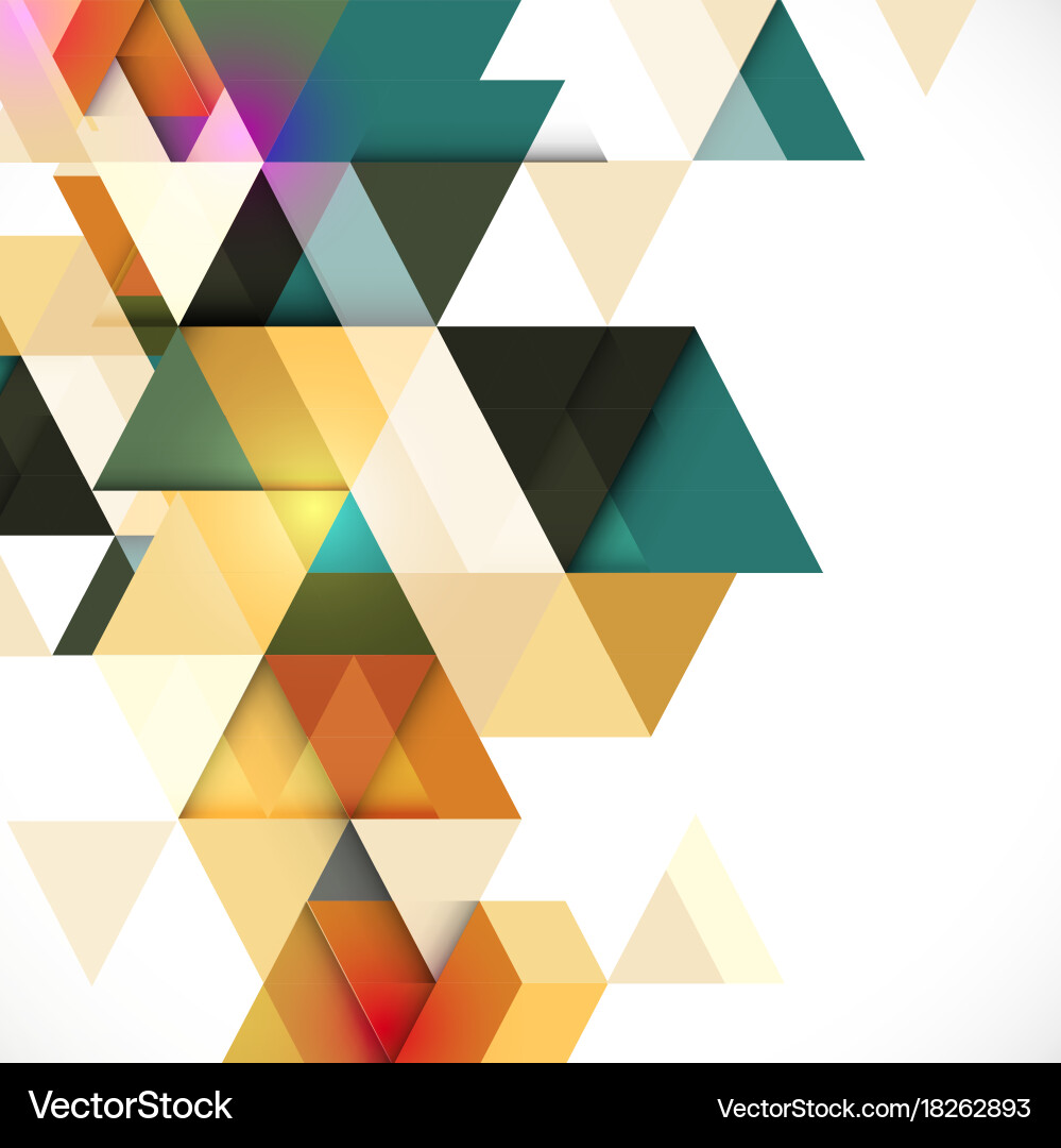 Abstract colorful geometric modern template Vector Image