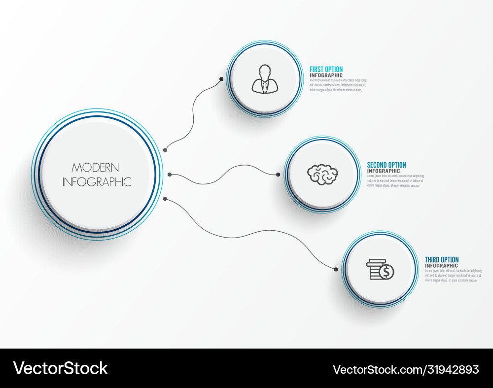 Abstract elements graph infographic template Abstract elements graph infographic template vector image