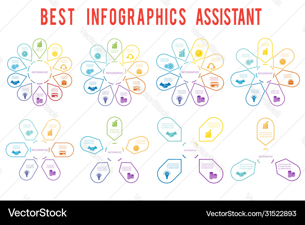 Arrows arranged in circle pointing inside Arrows arranged in circle pointing inside vector image