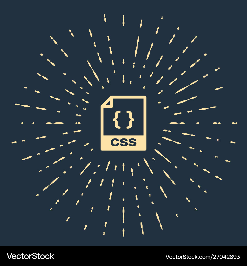 Beige css file document download button icon Beige css file document download button icon vector image