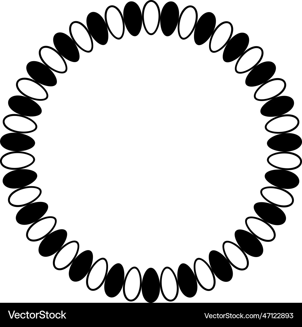 Circle frame round border design shape icon Circle frame round border design shape icon vector image