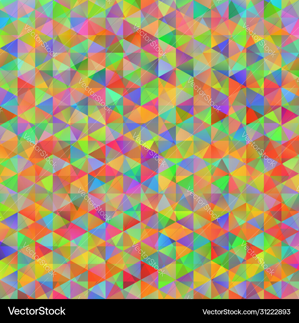 Colorful pattern with chaotic triangles vector image