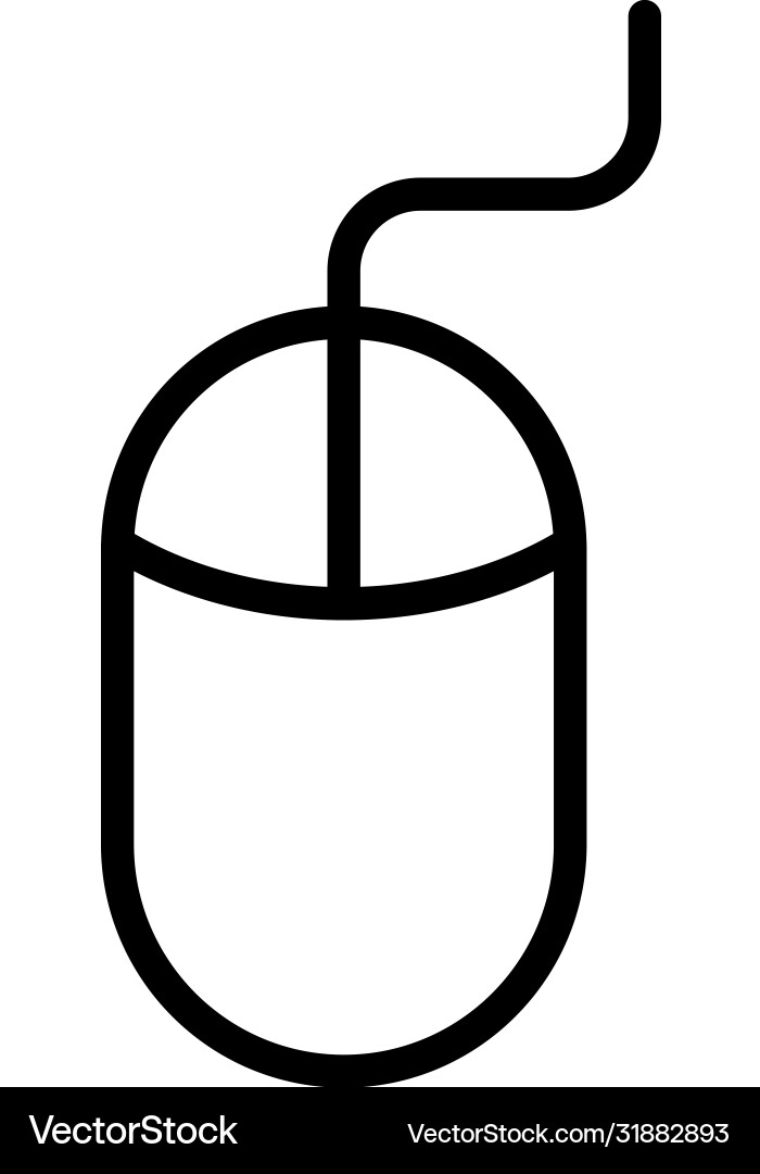 Cursor line icon Vector Image