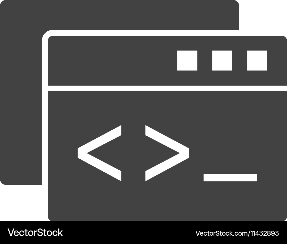 Custom coding Vector Image