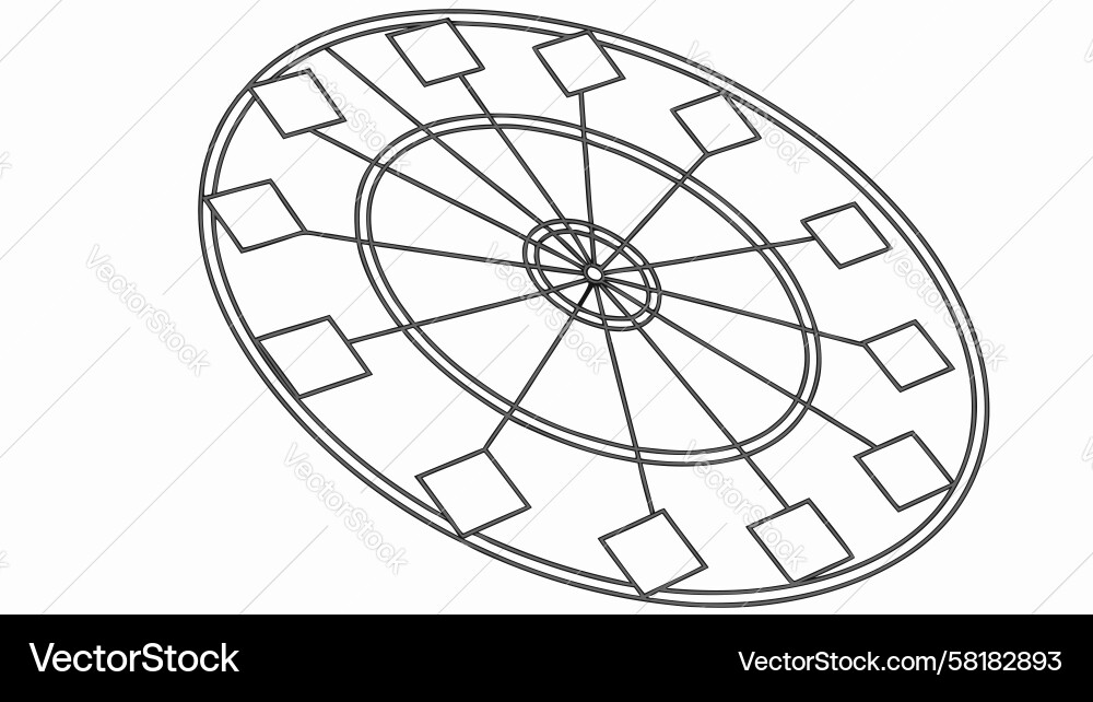 Dartboard Recreation Target Vector Image