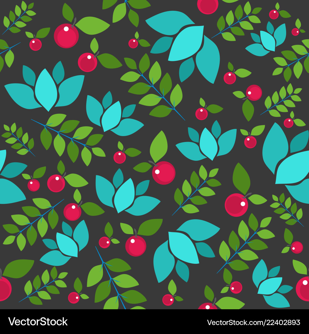 Forest seamless pattern on dark Forest seamless pattern on dark Vector Image