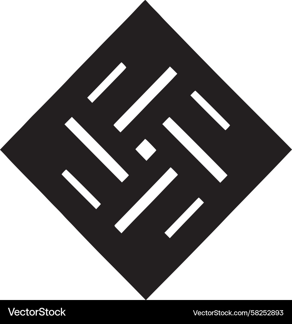 Interlocking Geometric Pattern Vector Image