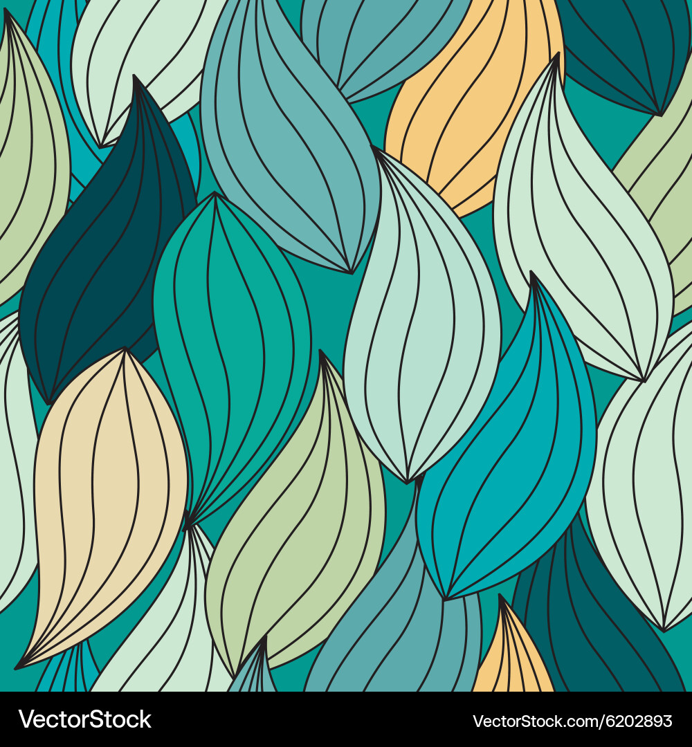 Leaf Pattern Seamless vector image