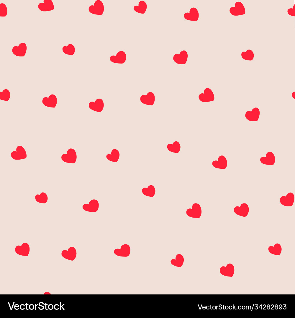 Modern abstract heart red seamless pattern Modern abstract heart red seamless pattern vector image