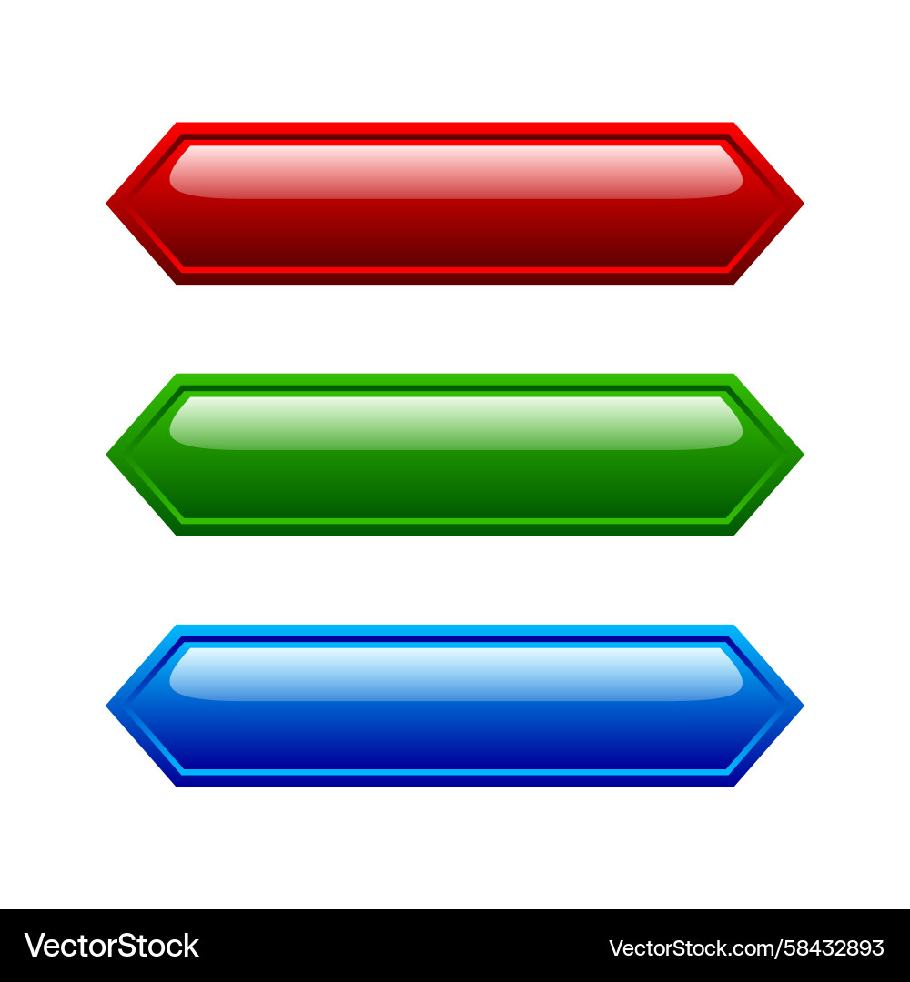 Modern Button Website Template Vector Image