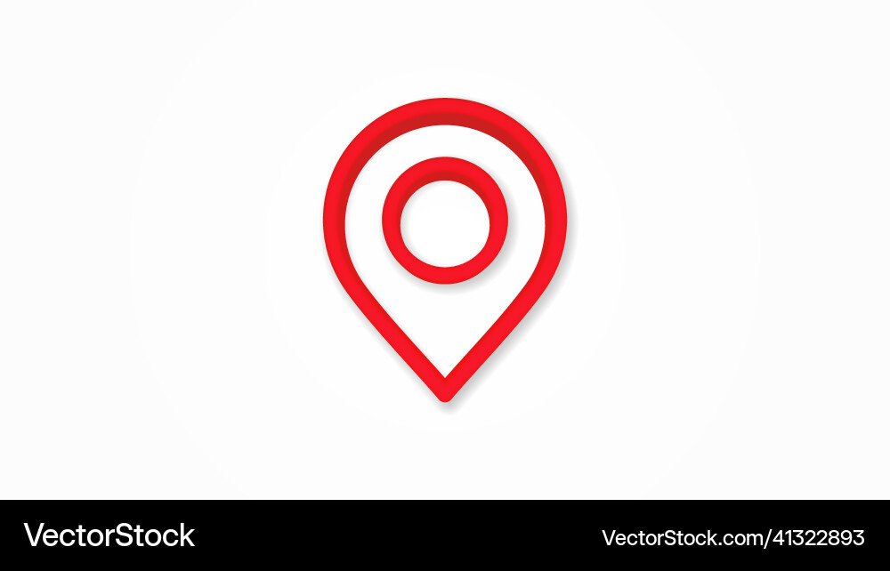 Navigation Standort Marker Cursor realistische Ikone Navigation Standort Marker Cursor realistische Ikone vektorbild
